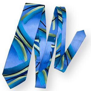 Jerry Garcia Neck Tie Blue Silk 2008 Limited Edition Sun Movement Collection 46